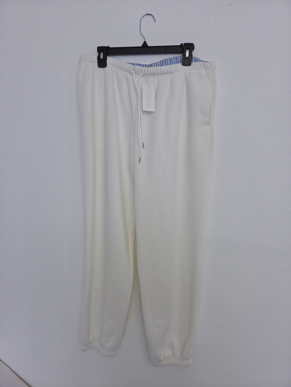 Madden Girl Cream Drawstring Joggers